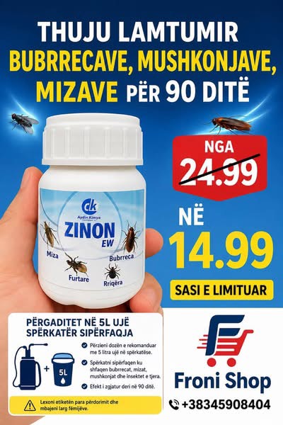 Zinon EW – Insekticid për Eliminimin e Buburrecave, Milingonave dhe Insekteve