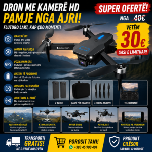🚁📸 Dron me Kamerë HD – Pamje Fantastike nga Ajri!