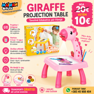 🦒🎨 Tavolinë Edukative me Projektor për Vizatim – Argëtim dhe Mësim në një! 🌈