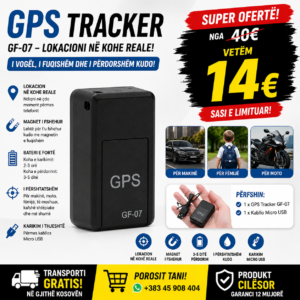 📍🔒 GPS Tracker GF-07 – Ndiq çdo gjë në kohë reale!