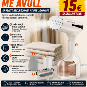 👕✨ Hekur Vertikal me Avull – Rroba të Hekurosura në Pak Sekonda!
