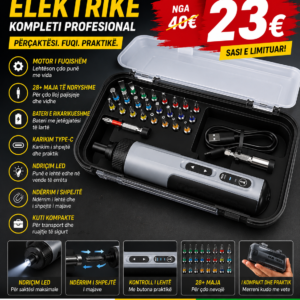 🛠️⚡ Kaçavidë Elektrike Precize – Kompleti Profesional për çdo riparim!