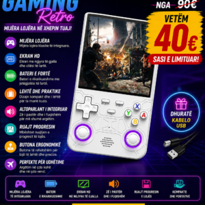 🎮🔥 Konsolë Gaming Retro – Mijëra Lojëra në Xhepin Tuaj!