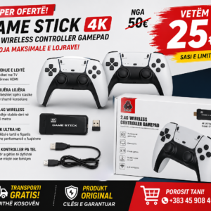 🎮🔥 Game Stick 4K – Mbi 10,000+ Lojëra Klasike në TV-në Tuaj!