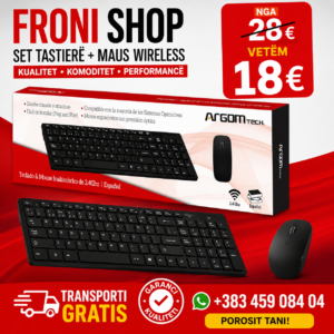 ⌨️🖱️ SET TASTIERË + MAUS WIRELESS – VETËM 18€! 🔥