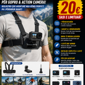 📷🎒 Sametop Chest Mount – Mbajtëse Gjoksi për GoPro & Action Camera!