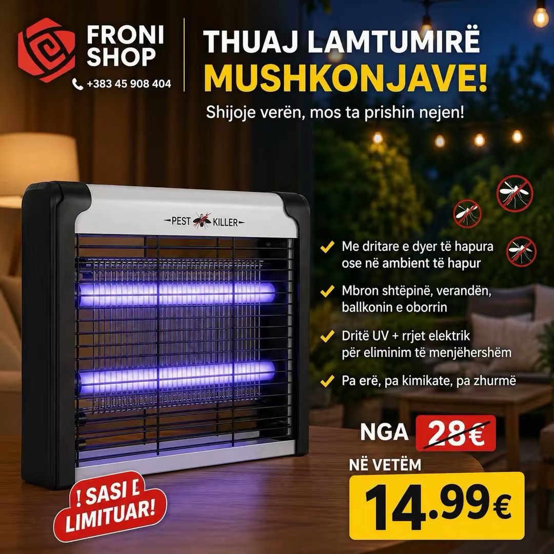 Llambë UV për Eliminimin e Mushkonjave