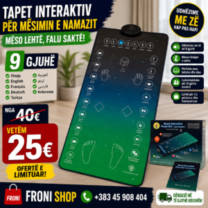 Tapeti Interaktiv për Mësimin e Namazit – 9 Gjuhë
