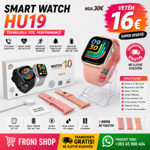 ⌚✨ Smart Watch HU19 – Ora Inteligjente që i ka të gjitha!