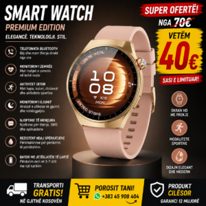 ⌚✨ Smart Watch Premium – Elegancë dhe Teknologji në Dorën Tuaj!