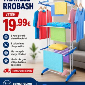 Tharëse Rrobash me 3 Kate – Praktike dhe e Palosshme