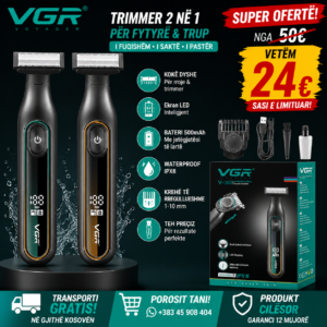 ✂️🔥 VGR V-360 – Trimmer Profesional 2 në 1!