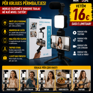 🎥📱 Video-Making Kit – Kompleti Ideal për Krijuesit e Përmbajtjes!
