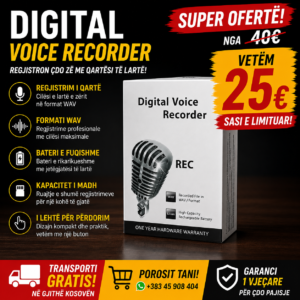 🎙️🔥 Digital Voice Recorder – Regjistro Çdo Bisedë me Cilësi Profesionale!
